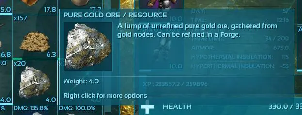 Svartalfheim Pure Gold Ore