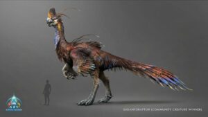 ARK Survival Ascended Giganto Raptor Concept Art 
